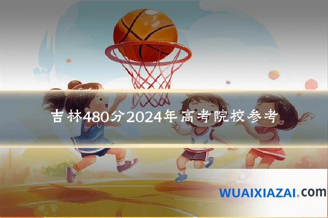 吉林480分2024年高考院校参考