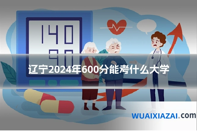 辽宁2024年600分能考什么大学