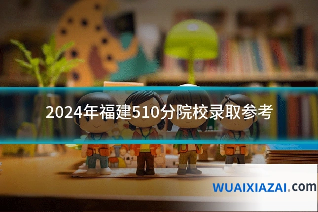 2024年福建510分院校录取参考
