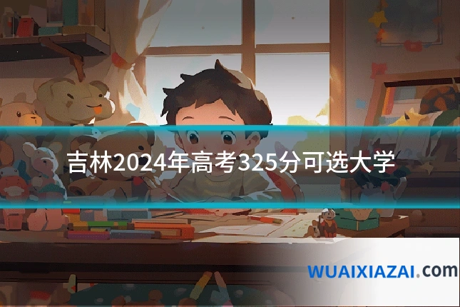 吉林2024年高考325分可选大学