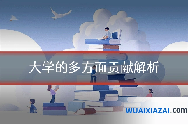 大学的多方面贡献解析