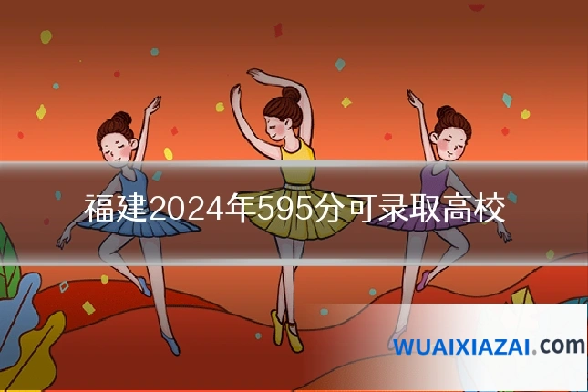 福建2024年595分可录取高校