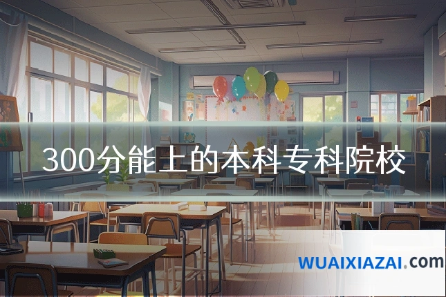 300分能上的本科专科院校