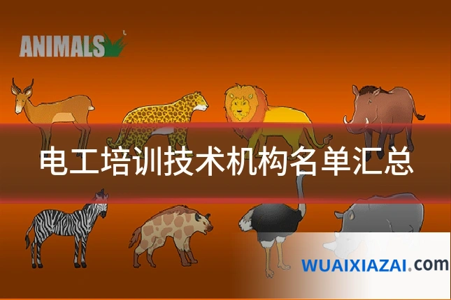 电工培训技术机构名单汇总