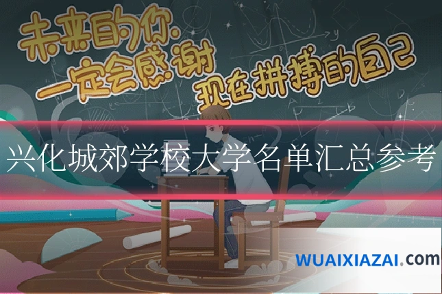 兴化城郊学校大学名单汇总参考