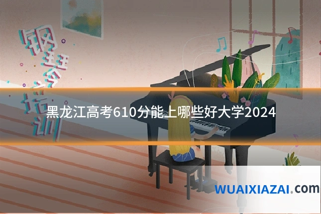 黑龙江高考610分能上哪些好大学2024