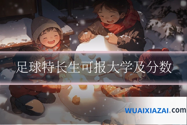 足球特长生可报大学及分数