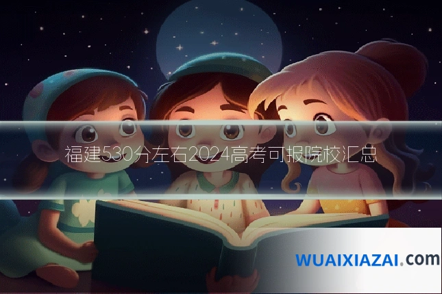 福建530分左右2024高考可报院校汇总