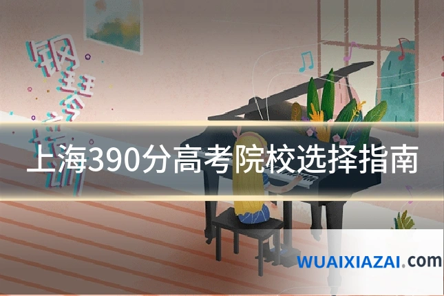 上海390分高考院校选择指南