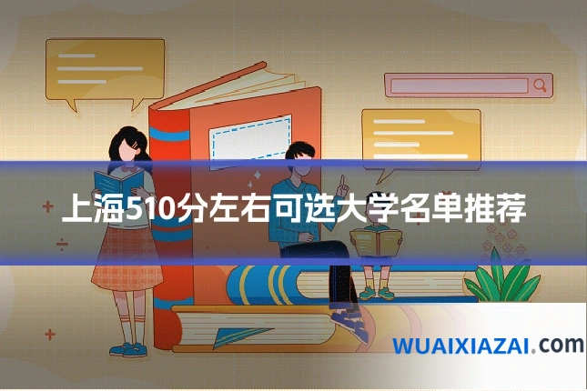 上海510分左右可选大学名单推荐