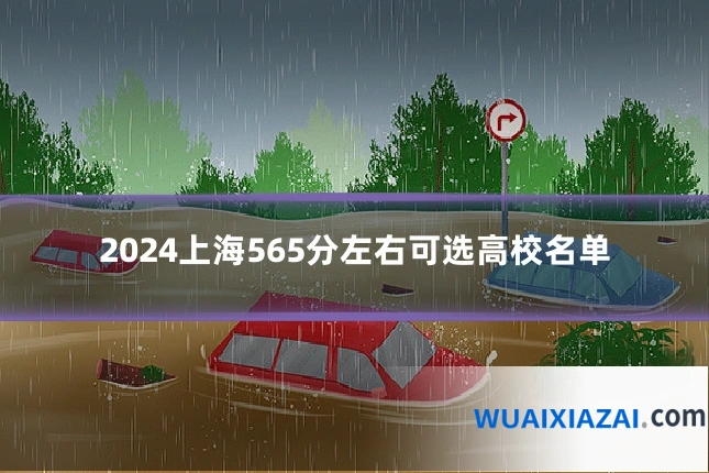 2024上海565分左右可选高校名单