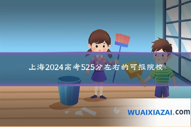 上海2024高考525分左右的可报院校