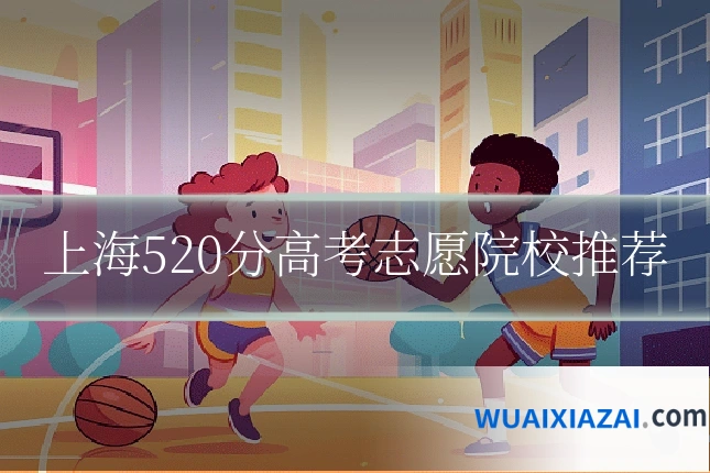上海520分高考志愿院校推荐