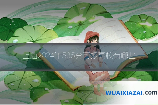 上海2024年535分可报高校有哪些