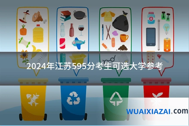 2024年江苏595分考生可选大学参考