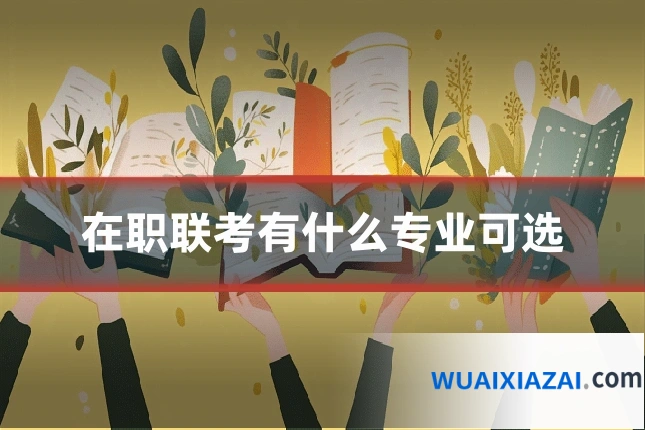 在职联考有什么专业可选