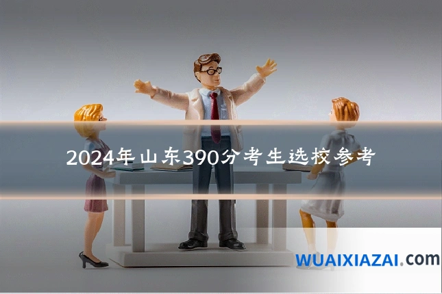 2024年山东390分考生选校参考