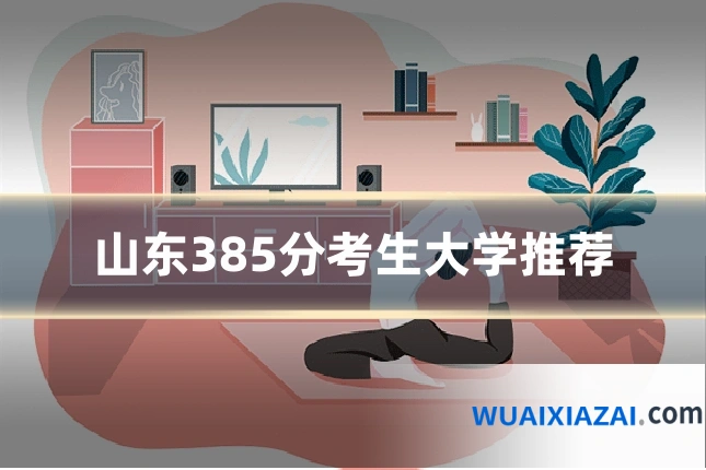 山东385分考生大学推荐