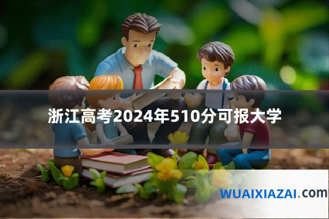 浙江高考2024年510分可报大学