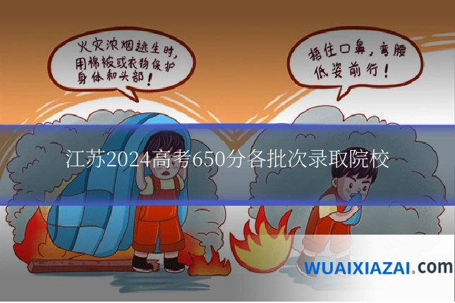 江苏2024高考650分各批次录取院校