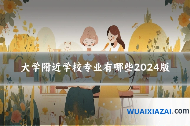 大学附近学校专业有哪些2024版