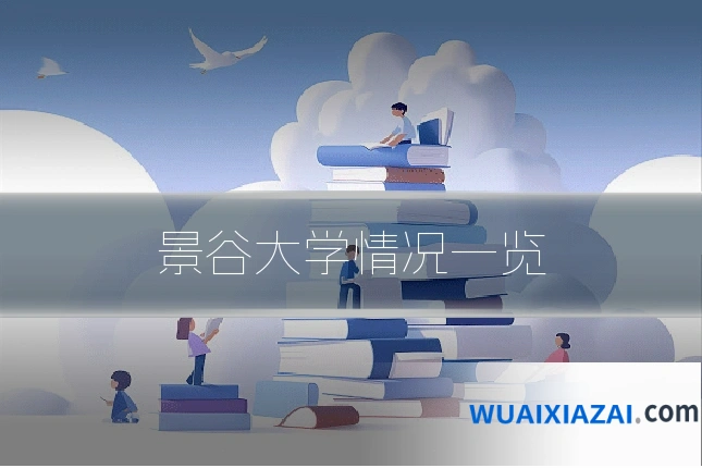 景谷大学情况一览