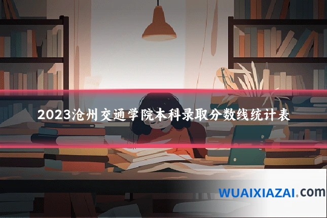 2023沧州交通学院本科录取分数线统计表