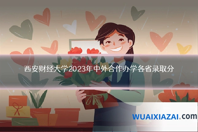 西安财经大学2023年中外合作办学各省录取分