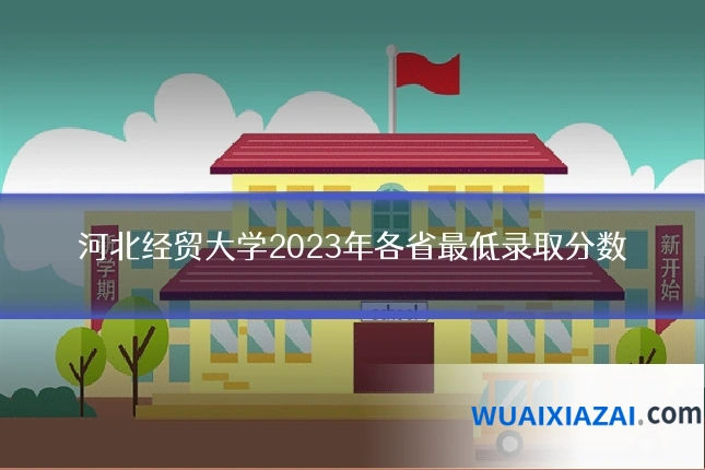 河北经贸大学2023年各省最低录取分数
