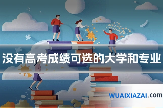 没有高考成绩可选的大学和专业