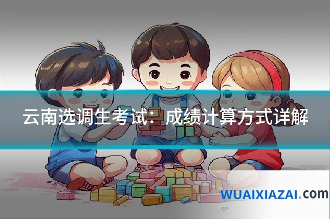 云南选调生考试：成绩计算方式详解