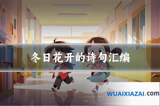 冬日花开的诗句汇编