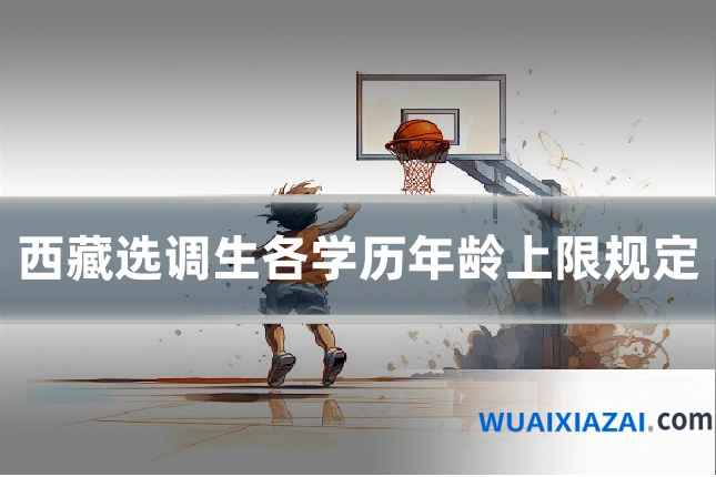 西藏选调生各学历年龄上限规定