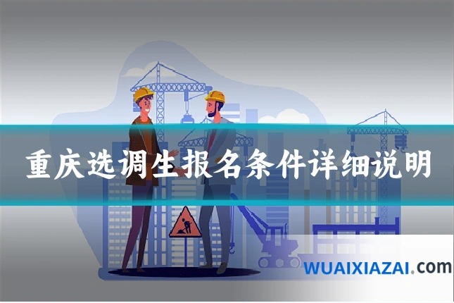 重庆选调生报名条件详细说明