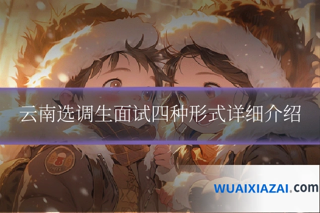 云南选调生面试四种形式详细介绍