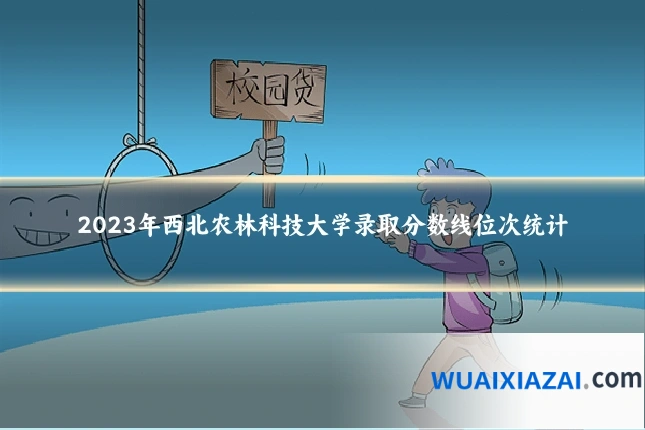 2023年西北农林科技大学录取分数线位次统计
