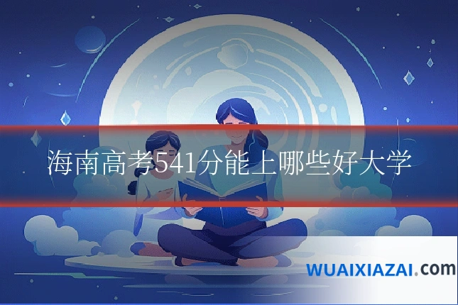 海南高考541分能上哪些好大学