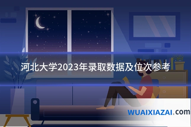 河北大学2023年录取数据及位次参考