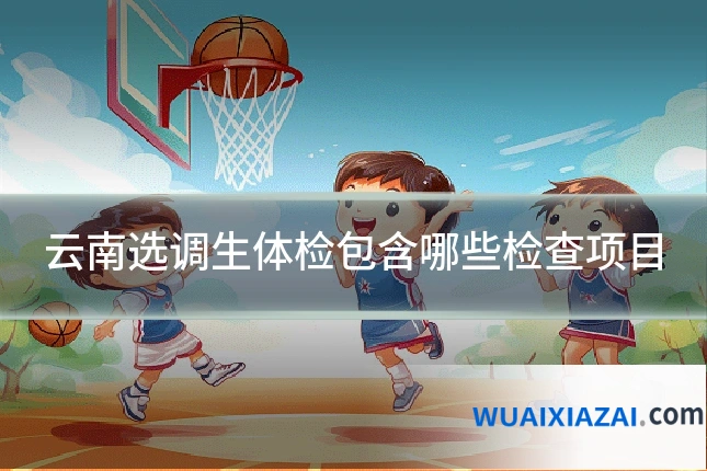 云南选调生体检包含哪些检查项目