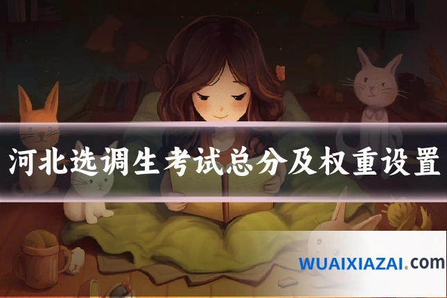 河北选调生考试总分及权重设置