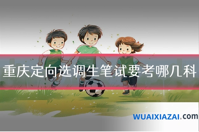 重庆定向选调生笔试要考哪几科