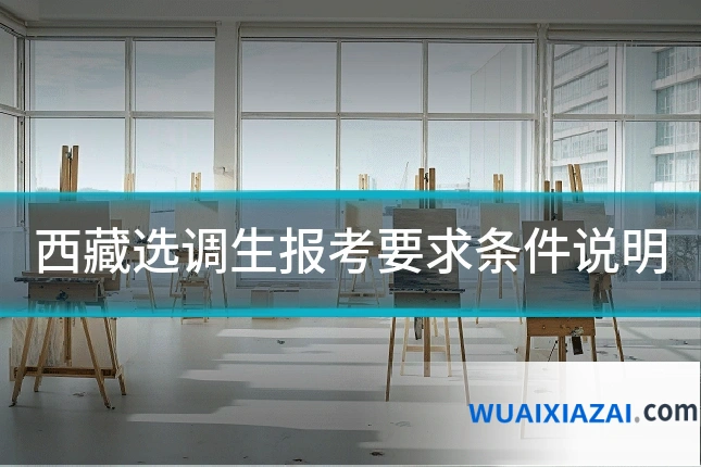 西藏选调生报考要求条件说明