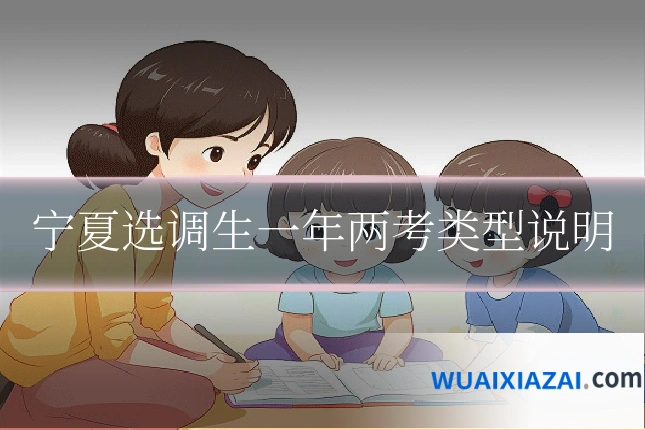 宁夏选调生一年两考类型说明