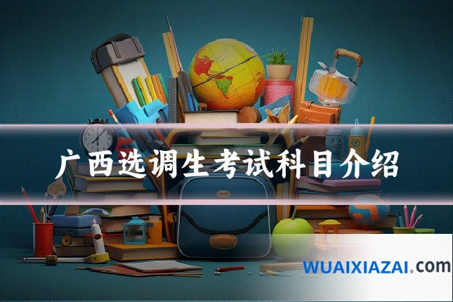 广西选调生考试科目介绍