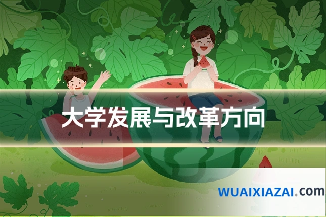 大学发展与改革方向