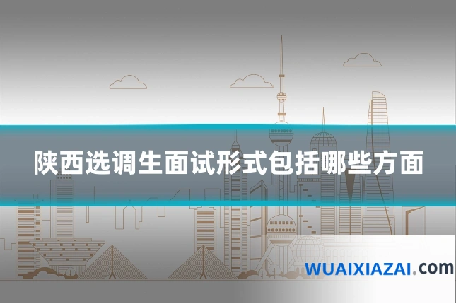 陕西选调生面试形式包括哪些方面