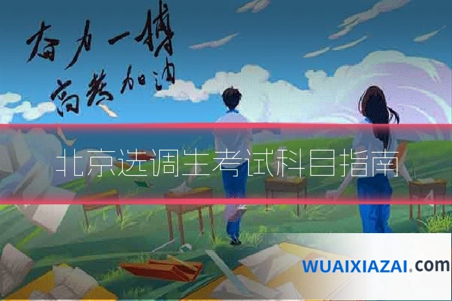 北京选调生考试科目指南