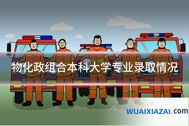 物化政组合本科大学专业录取情况