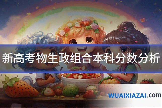 新高考物生政组合本科分数分析