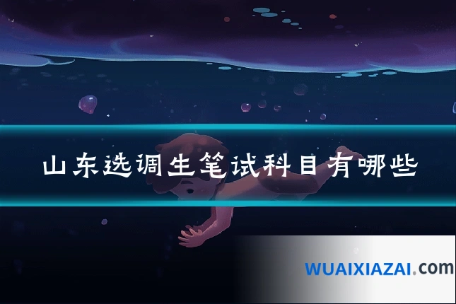 山东选调生笔试科目有哪些